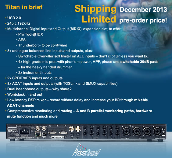 Titan is Shipping December 2013