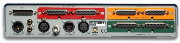 SADiE LRX2 multi-track location recorder back panel