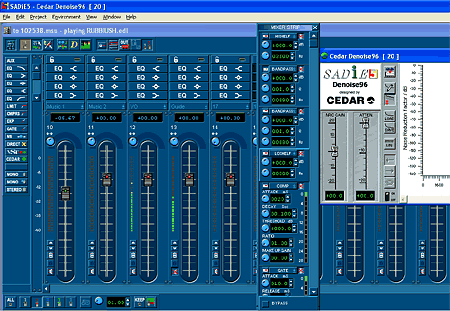 SADiE 5 mixer window screenshot