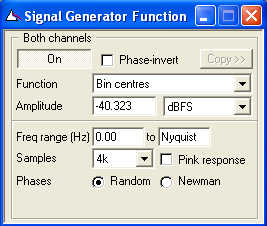 Figure 5: dScope's signal generator window