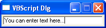 a basic ScriptDlg form