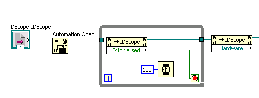 LabVIEW Screenshot: output from while loop