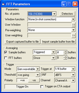 FFT settings for swept sine